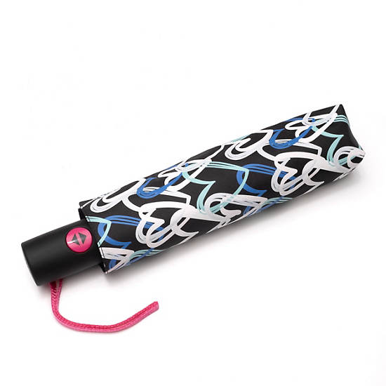 Kipling New Printed Umbrella Auto Open Tillbehör Olika Färger | SE 1505QM